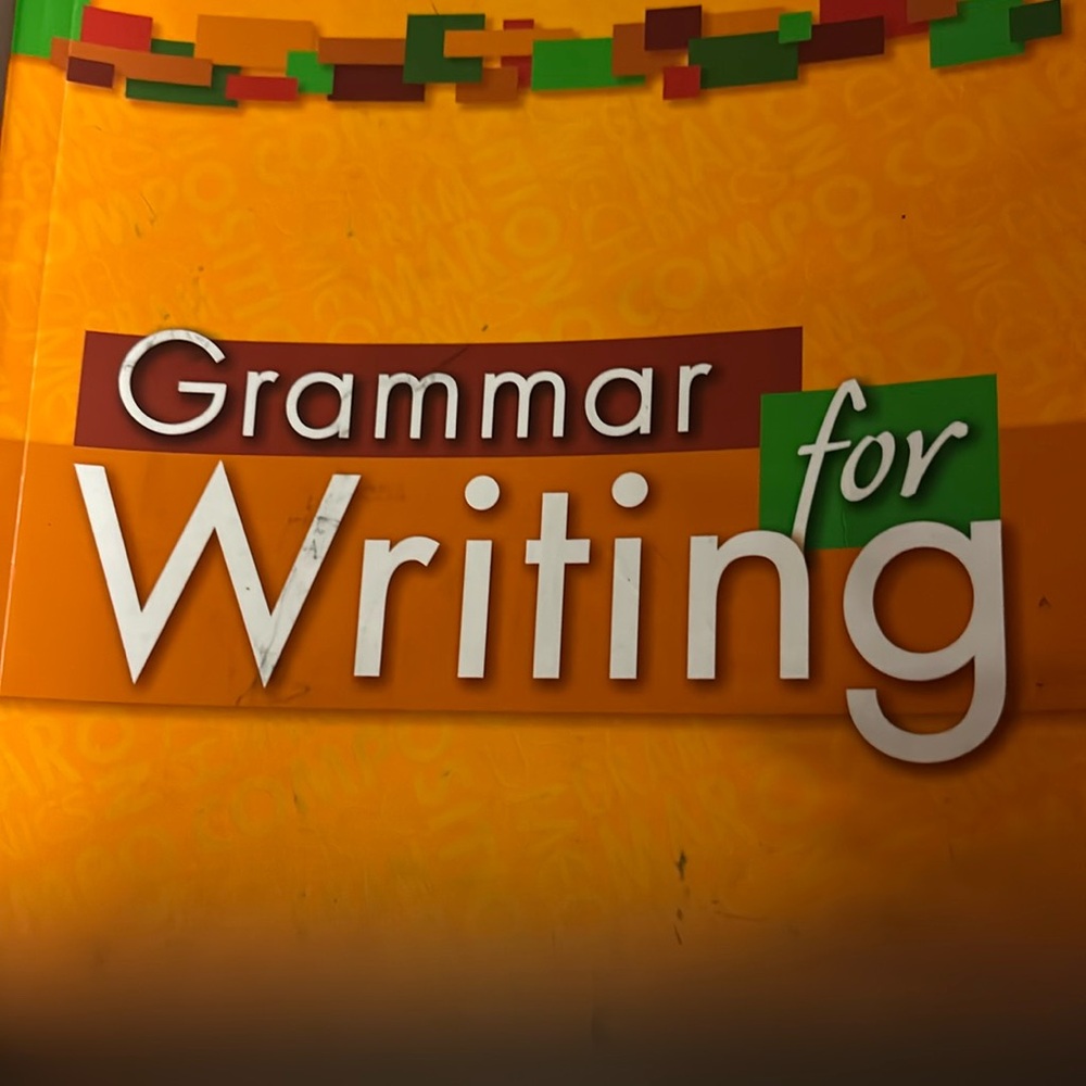 Sadlier Grammar for Writing student textbook, paper back, used good condition.